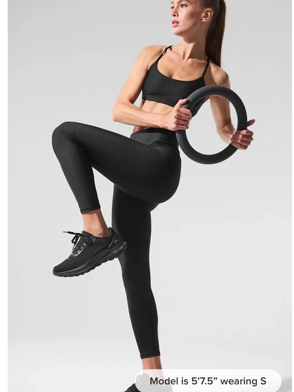 ALO AIRLIFT LEGGING 7/8 - BLACK NWT